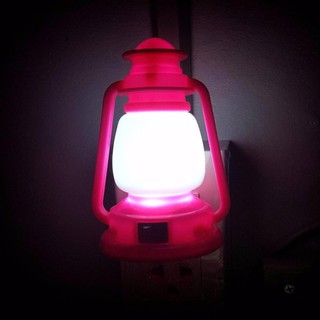 หลอดไฟ led สำหรับเสียบปลั๊ก HG-208 สีชมพู ประหยัดไฟ