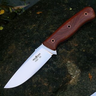 มีดใบตาย (fixed blade) Brother F007 มีดสนาม มีดเดินป่า เหล็ก D2 พร้อมเคส (K Sheath)