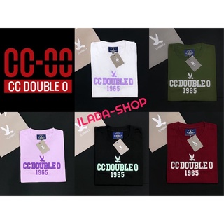 เสื้อยืดแขนสั้นงานปัก-งานป้าย   CC-OO NO.49  ( S M L XL ) ผ้า Cotton 100% แพทเทิร์นทรงตรงสวมใส่ได้ทั้งชายและหญิง