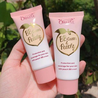 (ใช้โค้ด INCM8L3 ลด 50% สูงสุด 50 บาท)  บีบีครีมพีช OBUSE BB CREAM PEACHY #OB-1392