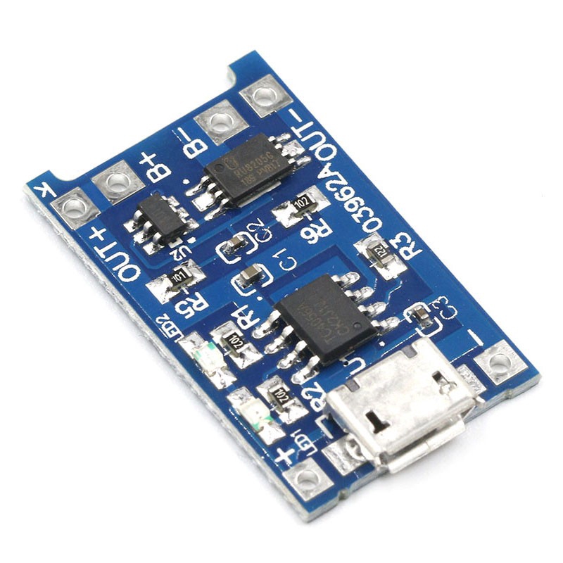 2 ชิ้น Micro USB 5V 1A 18650 TP4056 แบตเตอรี่ลิเธียมโมดูลชาร์จบอร์ดพร้อมฟังก์ชั่นคู่