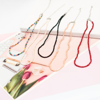 ✩ My House Bead ✩ พร้อมส่ง สร้อยลูกปัด สร้อยคอสไตล์มินิมอล น่ารักมาก มีหลายสี l N14