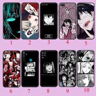 เคสโทรศัพท์มือถือ แบบนิ่ม พิมพ์ลาย Kakegurui สีดํา สําหรับ Realme X Lite XT X2 C21Y C25Y C25 C25S