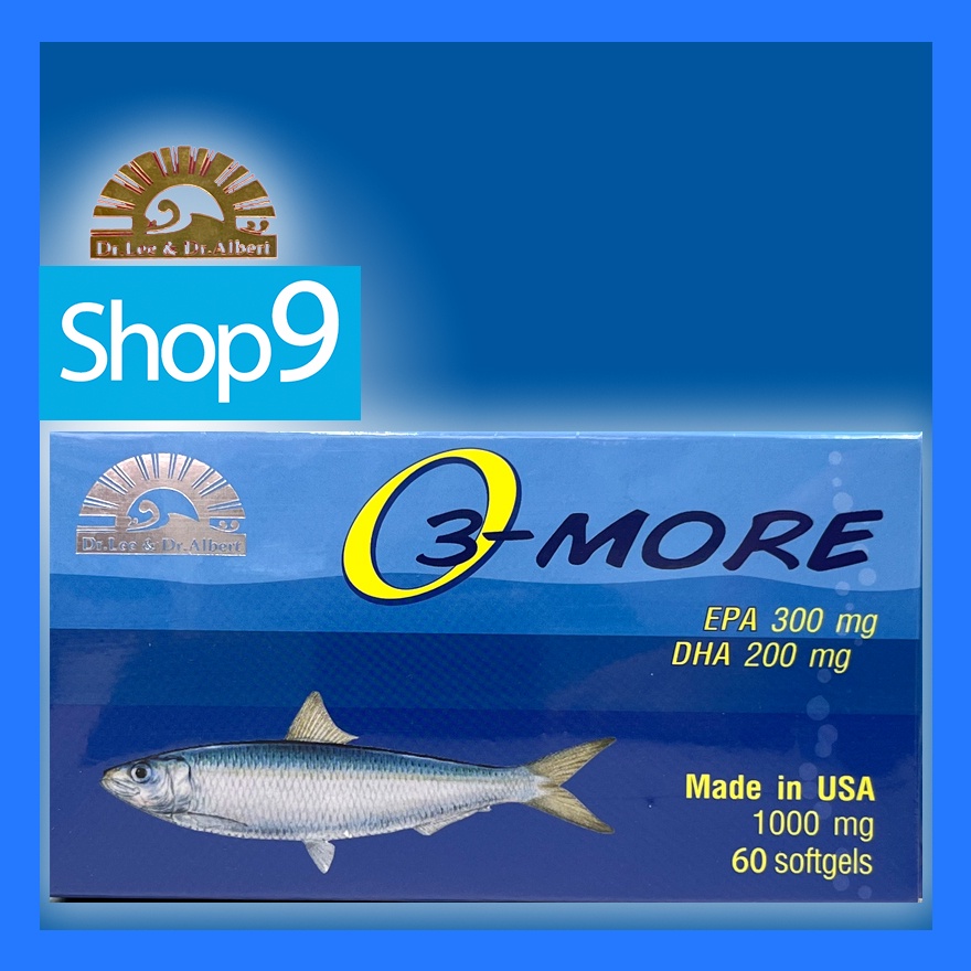 แท้ 08/2027 LYNAE DR.LEE & DR.ALBERT O3-MORE 60 SOFTGELS   ไลเน่ น้ำมันปลาเข้มข้น 60 ซอฟเจล