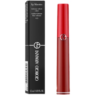 Armani ลิปสติก เคลือบริมฝีปาก เนื้อแมตต์กํามะหยี่ 405 สีแดง