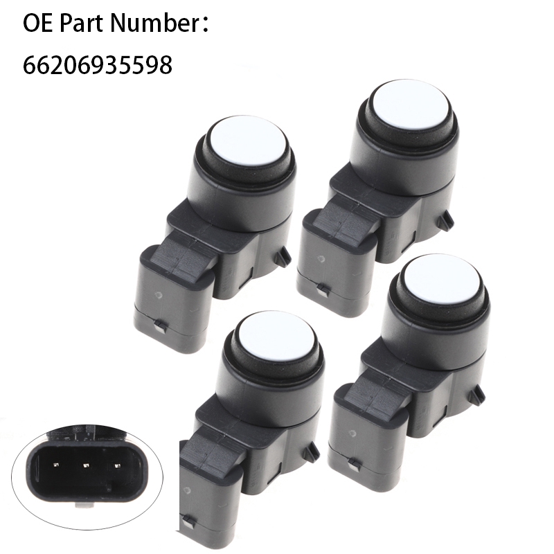 4 ชิ้นเซ็นเซอร์ย้อนกลับ PDC เซ็นเซอร์ที่จอดรถสําหรับ BMW 1ER E81 E87 E88 3ER E90 E92 E93 X1 E84 E89 OE 66206935598 6935598