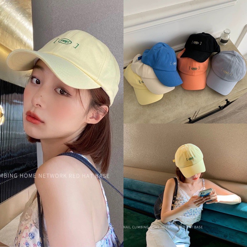 💗พร้อมส่ง💗หมวกแก๊ป หมวกเบสบอล สไตล์เกาหลี ปัก free