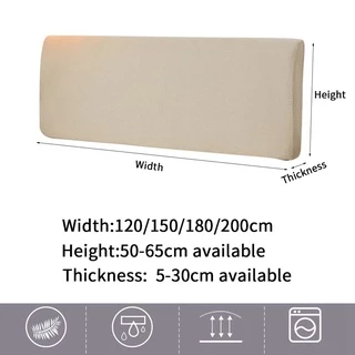 เตรียมจัดส่ง ผ้าคลุมหัวเตียง 5 ฟุต 6 ฟุต ผ้าโพลีเอสเตอร์ มี 5 ขนาดไซส์เตียง Bed Headboares Bedside Cover