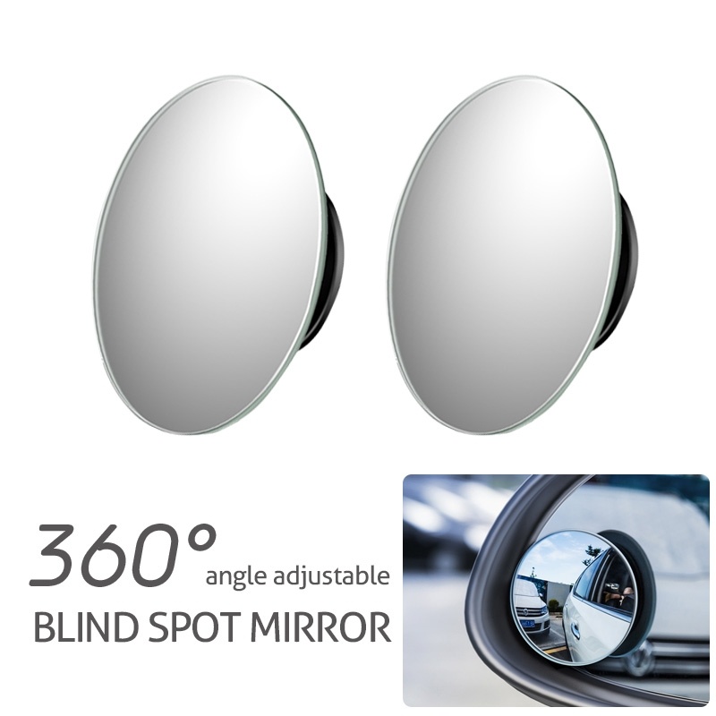 Mirrors & Accessories 12 บาท กระจกมองหลังมุมกว้าง 360 องศาสําหรับจอดรถยนต์ Automobiles