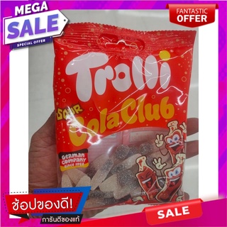 ทรอลลี่ วุ้นเจลาตินสำเร็จรูป กลิ่นโคล่า รสเปรี้ยว รูปขวดโคล่า 90 ก. แพ็ก3 Trolli Instant Gelatin Jelly, Cola Flavor, Sou