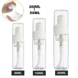 [พร้อมส่ง กทม] ขวดปั๊มโฟม มูส ฟองโฟม 200 ml. เพ็ท PET ฝาครอบขาวใส