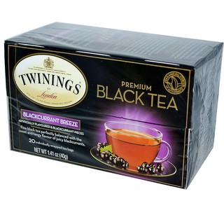 [แยกซอง/ยกกล่อง] Twinings, Premium Black Tea, Blackcurrant Breeze