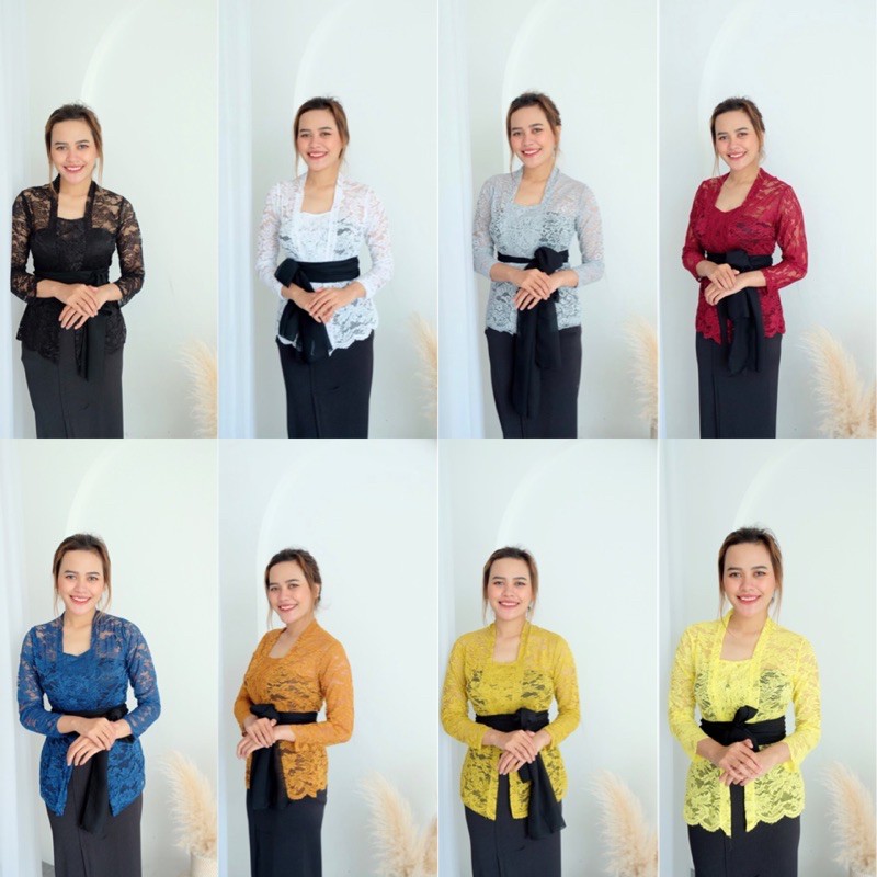SOFIA BROCADE Balinese Kebaya แขนยาว || KEBAYA เท่านั้น