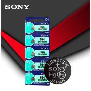 ถ่านกระดุม Sony รุ่น SR621SW V364 SR60 SR621 AG1 1.55V