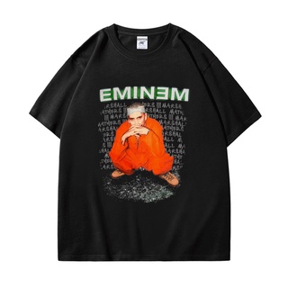 เสื้อผ้าผชเสื้อยืดแขนสั้น คอกลม พิมพ์ลาย Eminem Anger Management Tour 2002 สีดํา สไตล์ฮาราจูกุ สําหรับผู้ชาย และผู้หญิงS