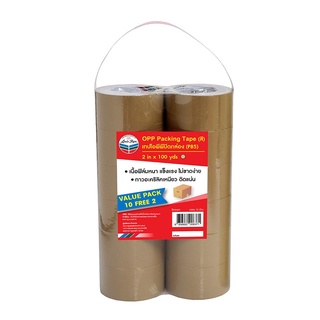 หลุยส์เทป โอพีพีเทป สีชา 2 นิ้ว x 100 หลา x 12 ม้วน101346Louis Tape OPP Tape Brown 2" x 100Y x 12 Rolls Louis Tape OPP T