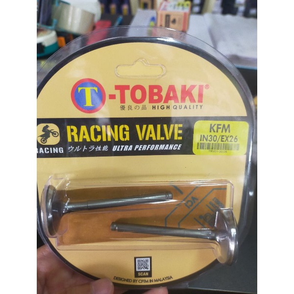 TOBAKI HONDA EX5 DREAM RACING วาล์ว IN30/EX26 30x26 27x24 28x24 วาล์ว HEAD RACING EX5 E BONUS