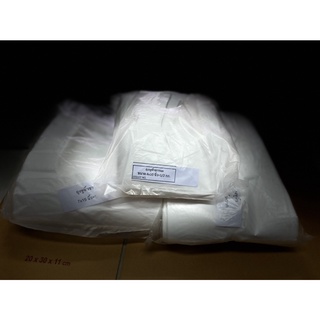 ถุงหิ้วเสื้อกล้ามขาวนมขนาดมาตรฐาน เนื้อเนียน หนา พร้อมส่ง!!!