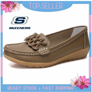 [พร้อมส่ง] *Skechers__go Walk Arch Fit รองเท้าแตะโลฟเฟอร์ ส้นแบน แบบสวม สําหรับผู้หญิง ผู้ชาย