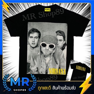 เสื้อวง NIRVANA เสื้อยืดแฟชั่นวินเทจ90 ไม่มีตะเข็บข้าง ใส่ได้ทั้งชายและหญิง