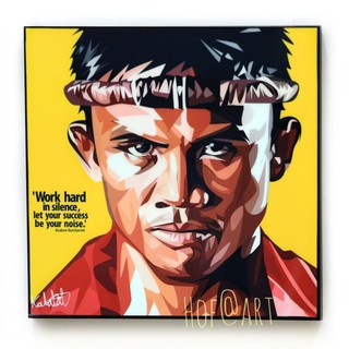 บัวขาว บัญชาเมฆ Buakaw  Banchamek นักมวย Boxing รูปภาพ​ติด​ผนัง​ pop art​ กรอบรูป​​ นักกีฬา ของขวัญ​​ แต่งบ้าน