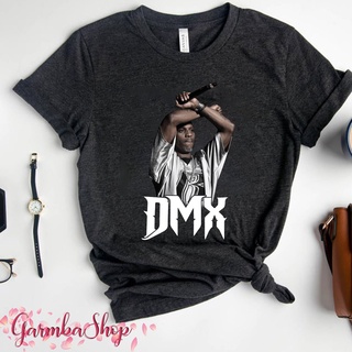 คอลูกเรือเสื้อยืดคอกลมเสื้อยืด พิมพ์ลายแร็ปเปอร์ Dmx Its Dark And Hell Is Hot Shirt Dmx Fan Art Dmx สไตล์วินเทจผ้าฝ้ายแ