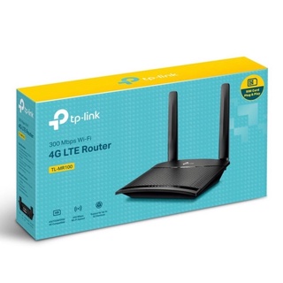 TP-LINK TL-MR100 4G LTE Router 300Mbps เราเตอร์ใส่ซิม (Wireless N 4G LTE Router)รองรับ 4G ทุกเครือข่าย ประกัน Synnex 3ปี