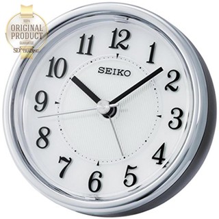 SEIKO Quiet Sweep (Snooze)นาฬิกาปลุก รุ่น QHE115K -สีบอร์นดำ หน้าขาว