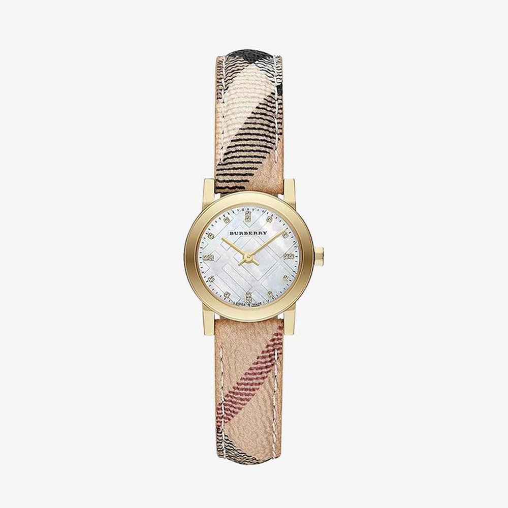 Burberry นาฬิกาข้อมือผู้หญิง The City Diamond White Dial Multicolor รุ่น BU9226