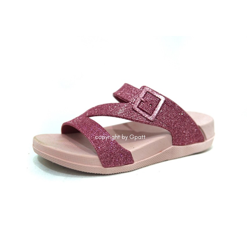 Gpatt :Crystal Sandal รองเท้าแตะสวมผู้หญิงแฟชั่น กากเพชร (NO.8302)