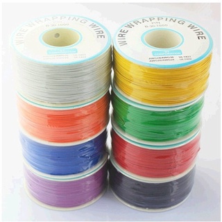 Wire Wrapping Wire 305M 30AWG 1 ม้วน (305 เมตร) สายไฟบัดกรี PCB