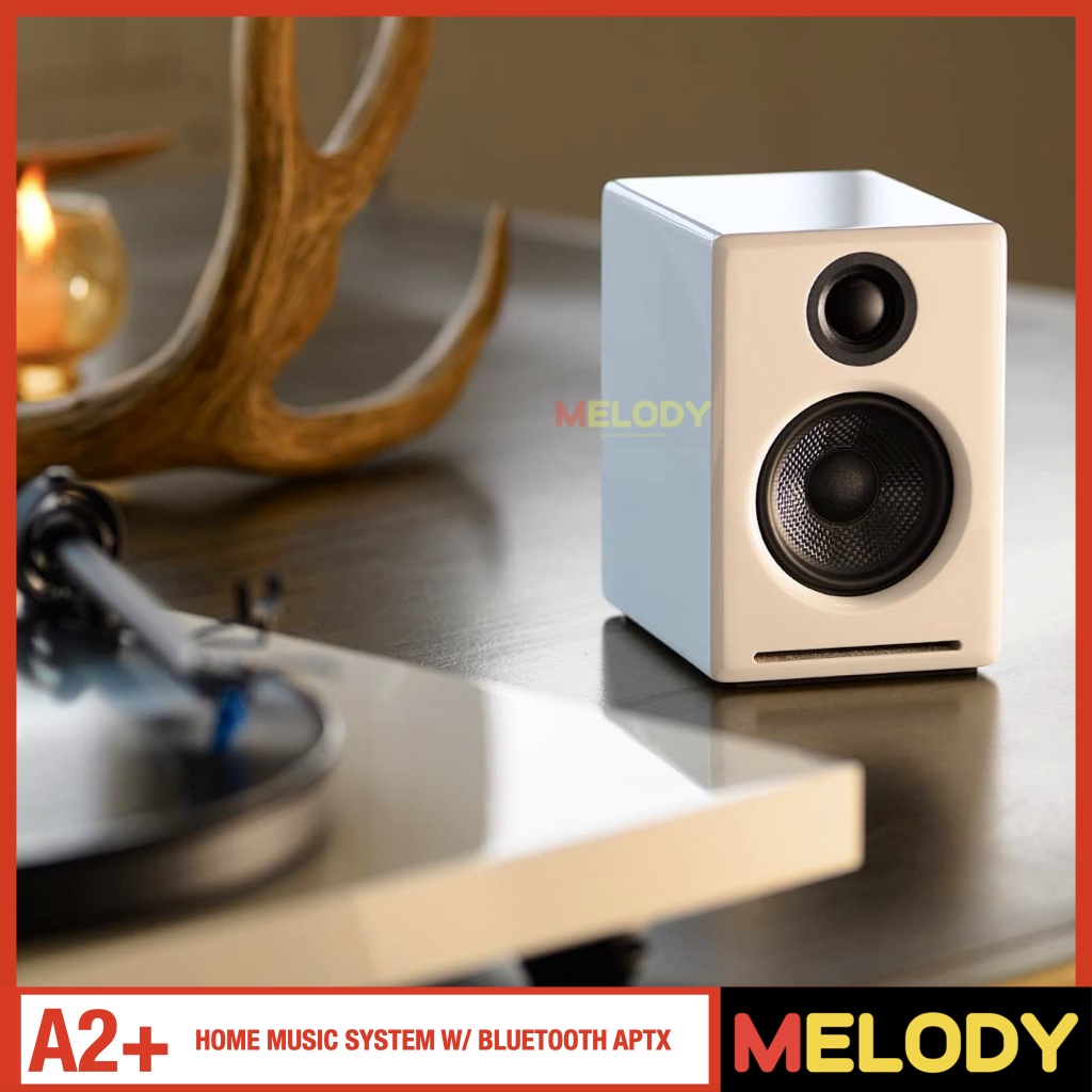 Audioengine A2 Wireless ลำโพงคอมพิวเตอร์ 2.0 บลูทูธ 60W Powered Desktop ...