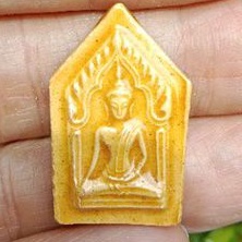 พระขุนแผนพระพิมพ์ดินเผาเคลือบ 5 เหลี่ยม