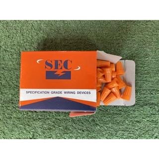 วายนัทส้มไซส์เล็กยกกล่อง 33-3 SEC wire connectors orange Small Type-CAT. No. 33-3 SPECIFICATION GRADE WIRING DEVICES