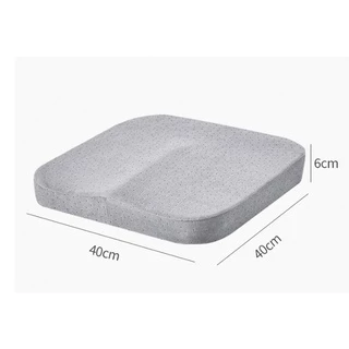เบาะรองนั่ง ที่รองนั่ง เบาะนั่ง Memory Foam ทรงสี่เหลี่ยมขนาด 40x40x6 ซม.(no slip-curve)