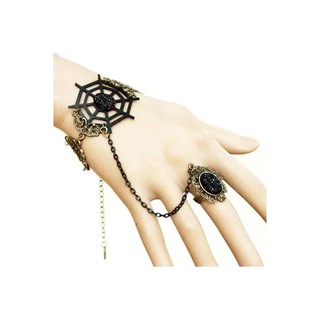 TANITTgems Vintage Spider Web Brass Ring Bracelet#247