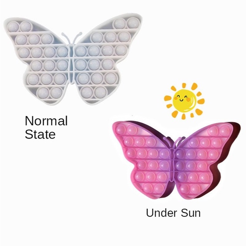 Pop It Desktop Uv Discolor ของเล่นซิลิโคนสําหรับเด็กเพื่อการศึกษา ...