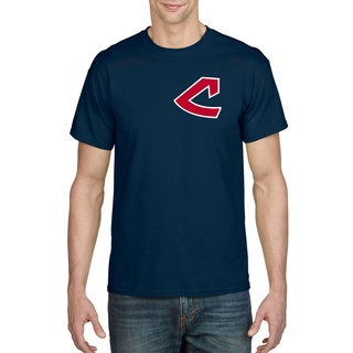 เสื้อยืดสีขาวเสื้อยืด พิมพ์ลายโลโก้ Cleveland Indians 1973-77 สไตล์เรโทร คุณภาพสูง แฟชั่นสําหรับผู้ชายS-4XL