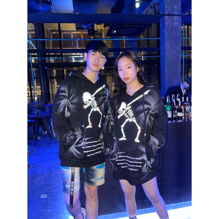 H.XOM5 เสื้อฮู้ดดี้ รีเฟคสะท้อนแสง