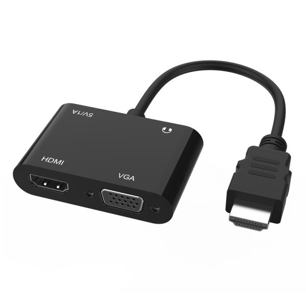 ตัวแปลง HDMI เป็น VGA HDMI VGA HDMI Splitter Multiview