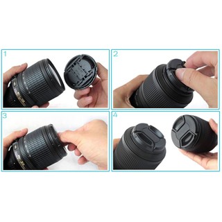 ฝาปิดเลนส์ไม่มีโลโก้ สำหรับเลนส์กล้องทุกรุ่น ราคาถูกสุดๆ (Lens cap no logo)