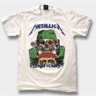 เสื้อวง metallica ป้าย giant ผ้าฟอกเฟดเก่า