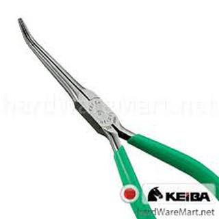 คีมปากแหลม 6" KEIBA HE-D15 bent longnose pliers มินิ ปลายงอ คิบบา