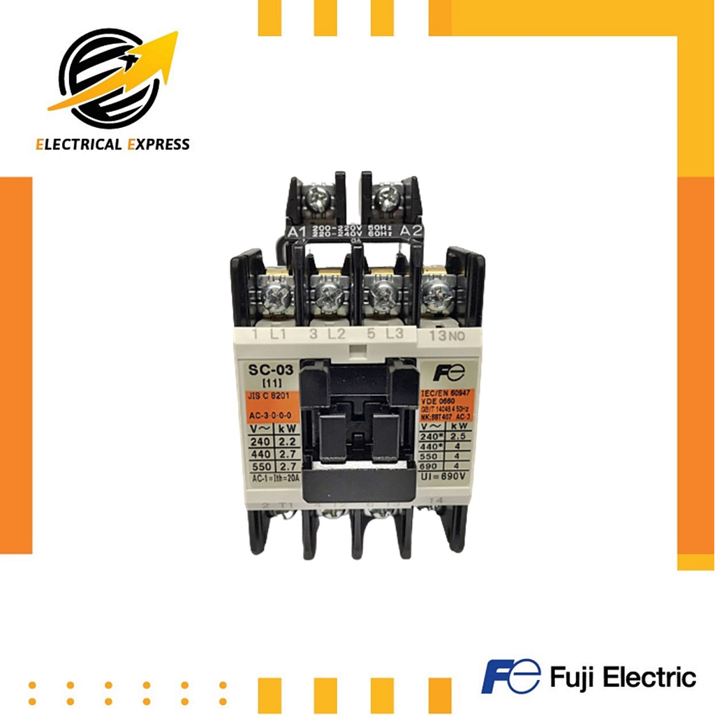 Fuji Electric แมกเนติก คอนแทคเตอร์ รุ่น SC-03 (FUJI Magnetic Contactor)