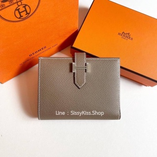 New Hermes Bearn compact wallet Etoupe epsom PHW stam Z