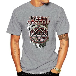 [S-5XL] เสื้อยืด พิมพ์ลายโลโก้ HIM H.I.M Filigree Heartagram s Black Ville Valo Mikko Lindstrom สําหรับผู้ชาย 688986