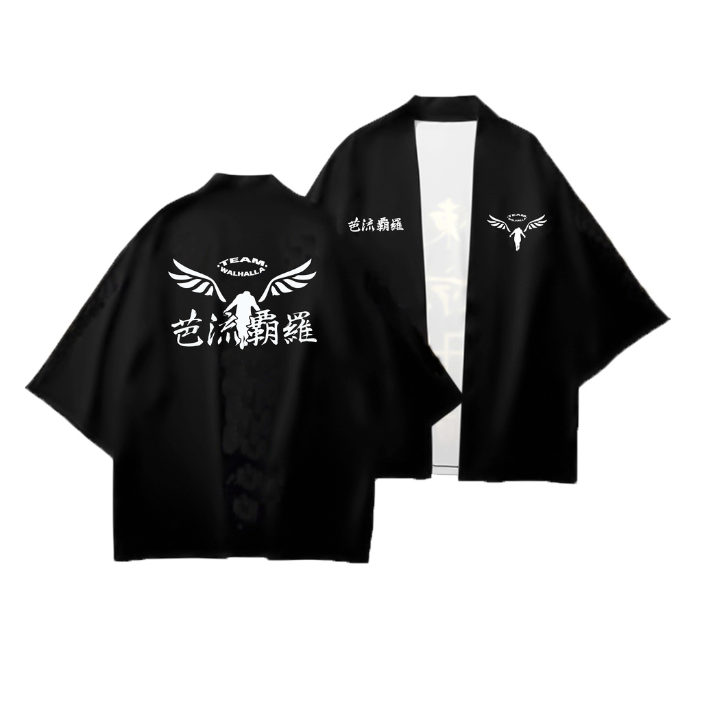 ใหม่! TOKYO REVENGERS VALHALLA ANIME KIMONO HAORI ROBE