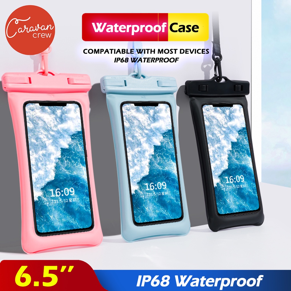 Caravan Crew ซองกันน้ำ และ สายคล้องแขน waterproof bag กระเป๋ากันน้ํา ซองกันน้ำมือถือ ซองใส่มือถือกัน