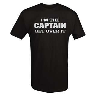 เสื้อยืดโอเวอร์ไซส์ขายดี เสื้อยืดคลาสสิก พิมพ์ลาย Im the Capn Get Oer It Boating Fishing POcppk79DMojea47S-3XL