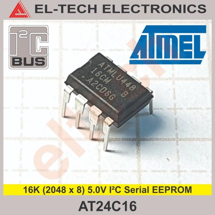 At24c16 AT 24C16 16K (2048 x 8) 5.0V IC Series EEPROM elt3ch รับประกัน